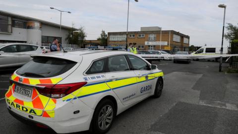 Shooting scene outside Our Lady Immaculate National School in Darndale