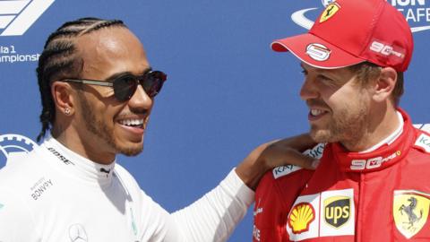 Lewis Hamilton and Sebastian Vettel