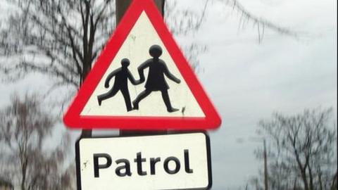 School crossing sign