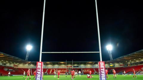 Rugby posts at Doncaster
