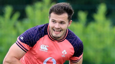 Jacob Stockdale in Ireland training