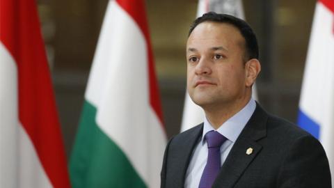 Leo Varadkar attending the second day of the European Council meeting in Brussels