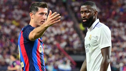 Robert Lewandowski and Antonio Rudiger