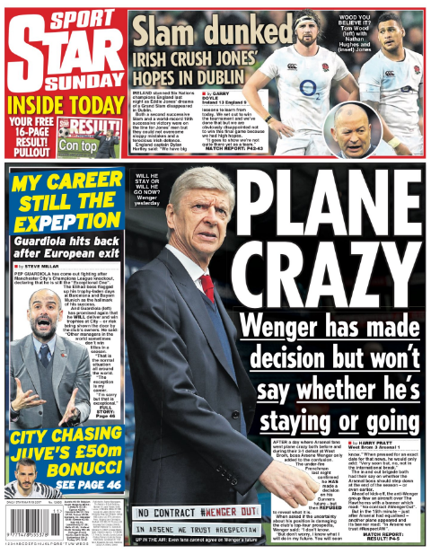 Daily Star backpage