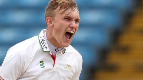 Leicestershire all-rounder Sam Evans