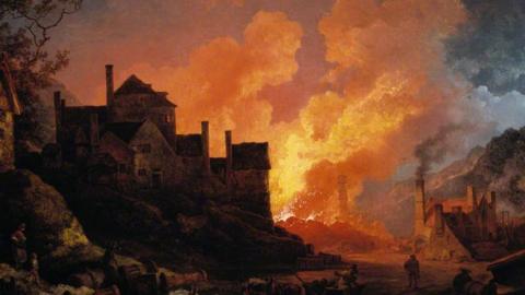 Coalbrookdale By Night by Philip James de Loutherbourg