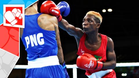 Two flyweight boxers fight