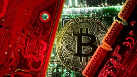 Bitcoin and circuit board