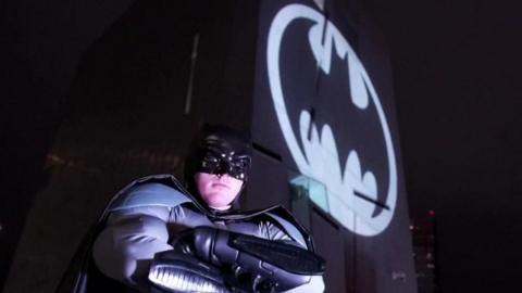 Person in Batman costume