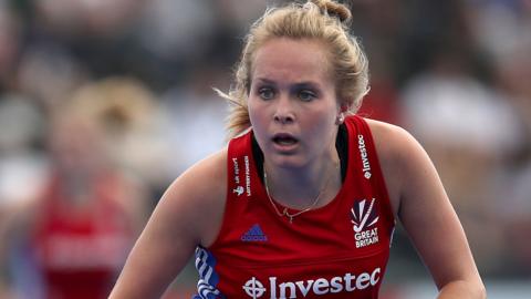 Emily Defroand, seen playing for Great Britain, has announced her retirement at the age of 26