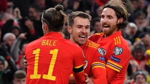 Gareth Bale, Aaron Ramsey a Joe Allen