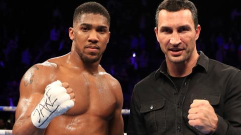 Anthony Joshua and Wladimir Klitschko