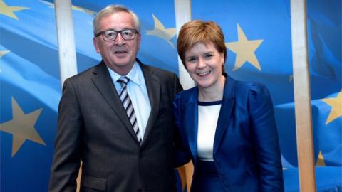 Juncker and Sturgeon