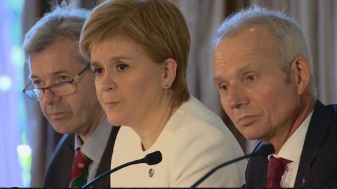 Nicola Sturgeon and David Lidington