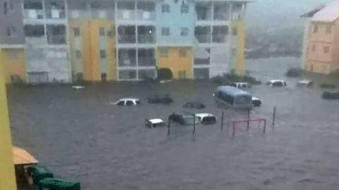 Flooding in Saint Martin, 6 September