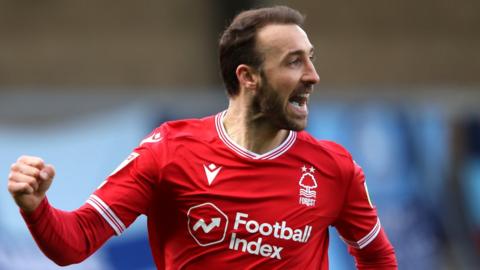 Glenn Murray celebrates scoring for Nottingham Forest against Wycombe Wanderers