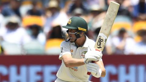 Marnus Labuschagne batgting for Australia