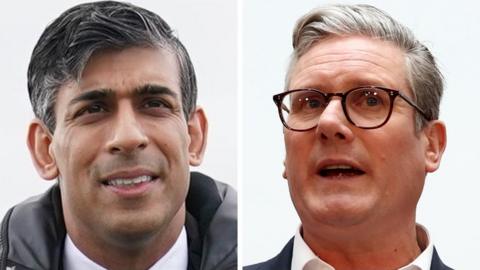 Prime Minister Rishi Sunak and Labour leader Sir Keir Starmer