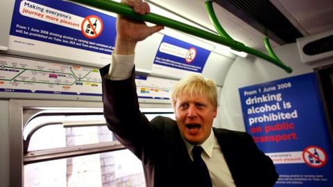 Boris Johnson on Tube