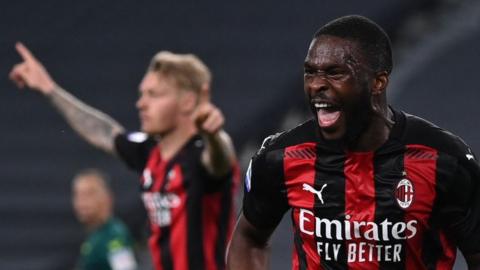 Fikayo Tomori celebrates after scoring