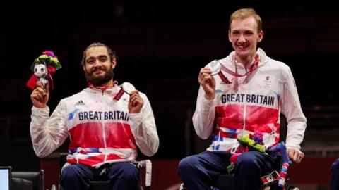 Piers Gilliver and Dimitri Coutya both won medals for GB at the Tokyo Paralympics