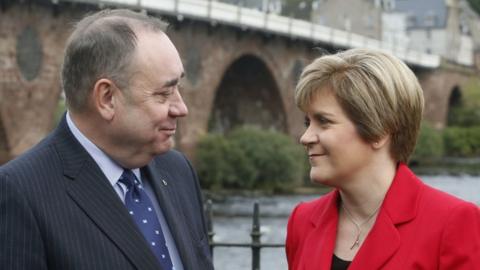 Alex Salmond and Nicola Sturgeon