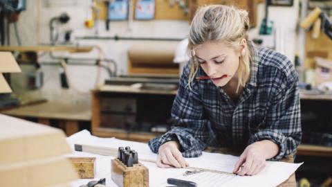 Woman at work