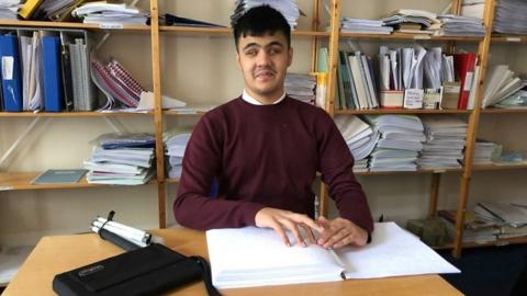 Mustafa, a sixth former at New College Worcester