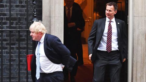 Boris Johnson and Jeremy Hunt