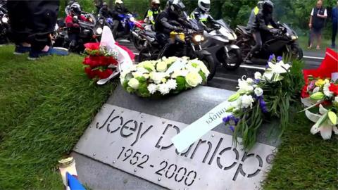 Joey Dunlop died at a motorcycling event in Tallinn, Estonia on 2 July 2000