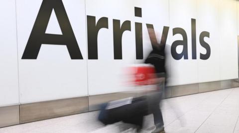 Arrivals gate at Heathrow Airport