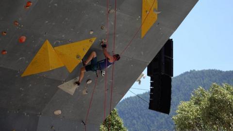 Visually impaired climber Richard Slocock