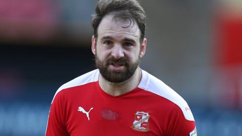 Brett Pitman in action for Swindon Town