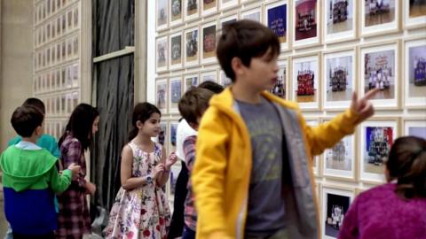 children in gallery