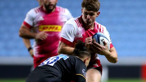 Centre Luke Northmore got the second and fourth of Harlequins' four second-half tries against Wasps at the CBS Arena