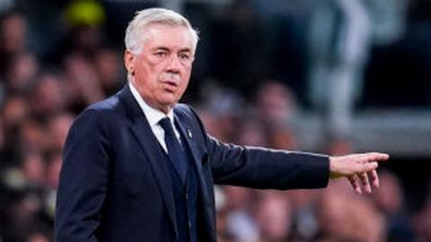 Carlo Ancelotti looks on during a recent Real Madrid match