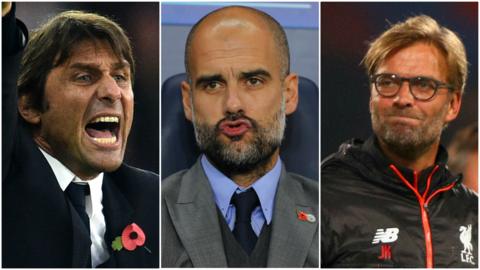 Antonio Conte Pep Guardiola Jurgen Klopp