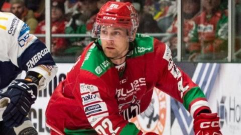 Justin Crandall in action for Cardiff Devils