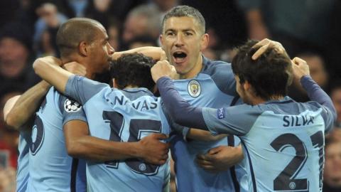 Manchester City celebrate