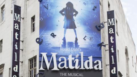 Matilda poster at Cambridge Theatre