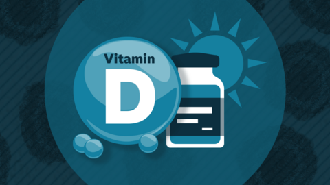 A graphic representing Vitamin D