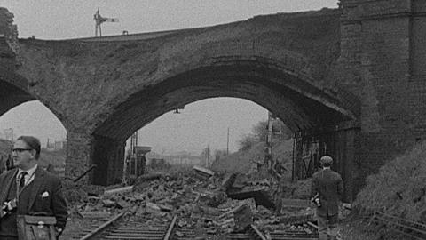 Railway bridge collapse