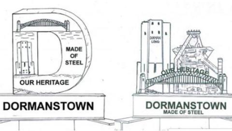 Children's designs for steel heritage signs