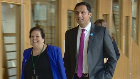 Jackie Baillie and Anas Sarwar