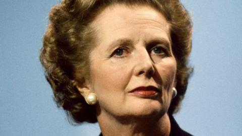 Former UK PM Margaret Thatcher in October 1986