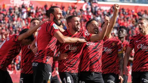 Mallorca players celebrate