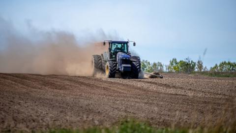 Generic image of tractor on farm