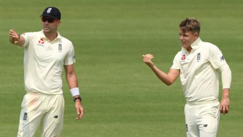 James Anderson and Sam Curran