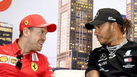 Sebastian Vettel and Lewis Hamilton