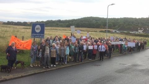 Protests against housing development in Conwy